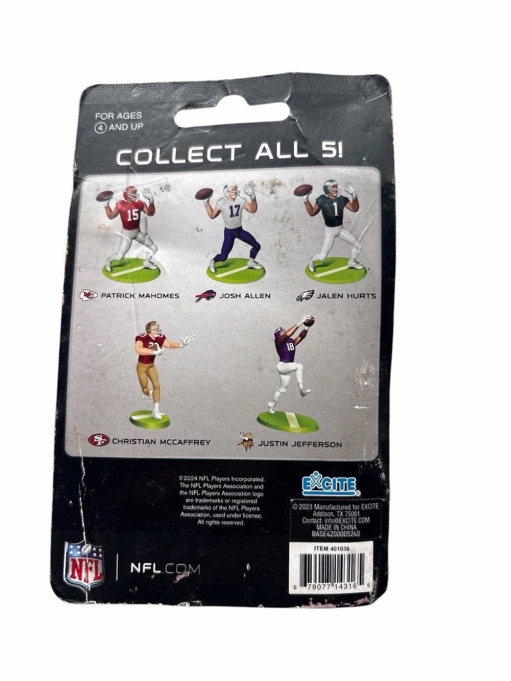 NFL Christian McCaffrey Collectible Figure - Red & Gold - Picture 2 of 2